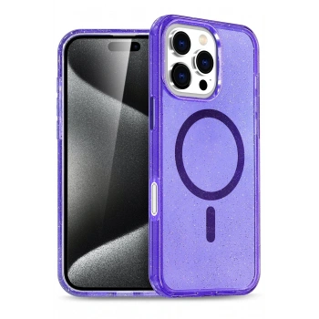 Apple iPhone 16 Pro Star Magsafe Kapak - Mor