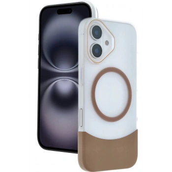 Apple iPhone 16 Velar Magsafe Kapak - Çöl Titanyum