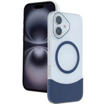 Apple iPhone 16 Velar Magsafe Kapak - Lacivert