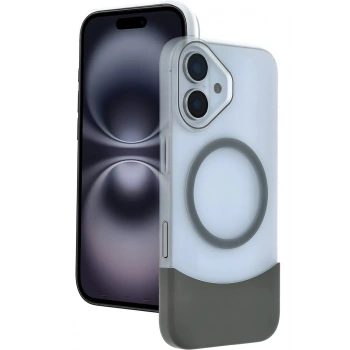Apple iPhone 16 Velar Magsafe Kapak - Natural Grey