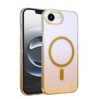 Apple iPhone 16E Glossy Magsafe Kapak - Çöl Titanyum