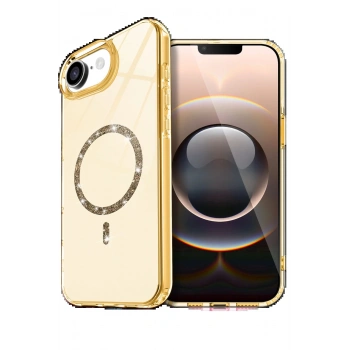 Apple iPhone 16E Live Diamond Magsafe Kapak - Sarı