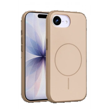 Apple iPhone 16E Neva Magsafe Kapak - Gold