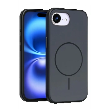 Apple iPhone 16E Neva Magsafe Kapak - Siyah