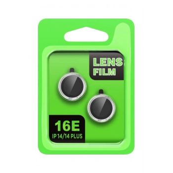 Apple iPhone 16E Raze Metal Kamera Lens - Gümüş