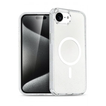 Apple iPhone 16E Star Magsafe Kapak - Şeffaf