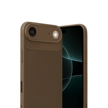 Apple iPhone 17 Air Auto Focus Karbon Kapak - Kahverengi