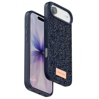 Apple iPhone 17 Air Bright Simli Kapak - Mavi