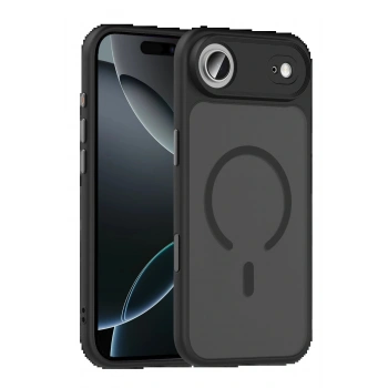 Apple iPhone 17 Air Megane Magsafe Kapak - Siyah