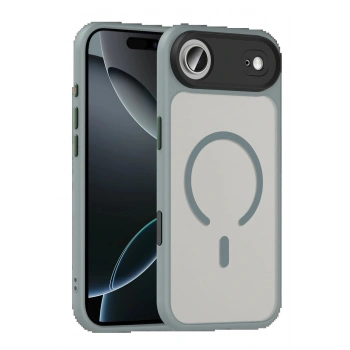 Apple iPhone 17 Air Megane Magsafe Kapak - Titan Gri