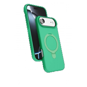 Apple iPhone 17 Air Regal Magsafe Standlı Kapak - Yeşil