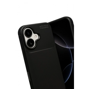 Apple iPhone 17 Auto Focus Karbon Kapak - Siyah
