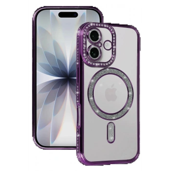 Apple iPhone 17 Joke Simli Magneticsafe Kılıf - Derin Mor