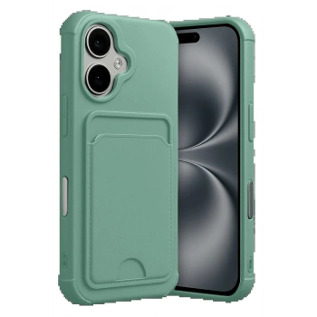 Apple iPhone 17 Kelvin Kartvizitli Silikon - Açık Yeşil