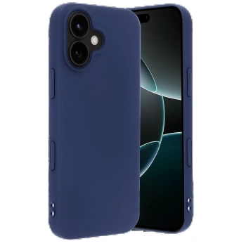 Apple iPhone 17 Nano içi Kadife Silikon - Lacivert