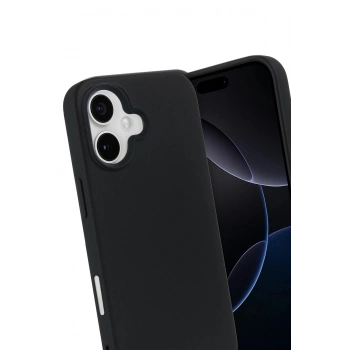 Apple iPhone 17 Nano içi Kadife Silikon - Siyah