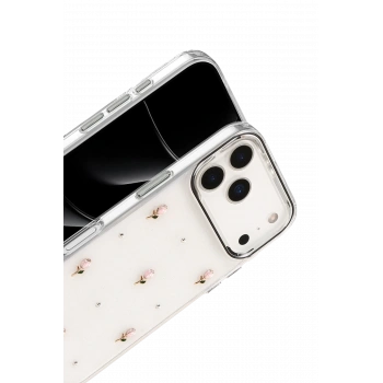 Apple iPhone 17 Pro Fiyonk Desenli Kapak - Desen 6