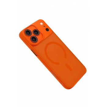 Apple iPhone 17 Pro Jota Lensli Magsafe Kapak - Turuncu