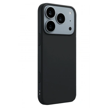 Apple iPhone 17 Pro Max First Silikon - Siyah