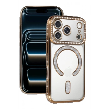 Apple iPhone 17 Pro Max Joke Simli Magneticsafe Kılıf - Gold