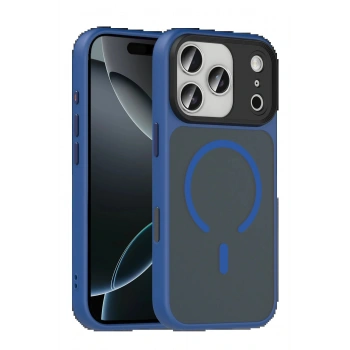 Apple iPhone 17 Pro Max Megane Magsafe Kapak - Lacivert