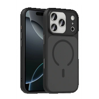 Apple iPhone 17 Pro Max Megane Magsafe Kapak - Siyah