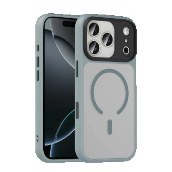 Apple iPhone 17 Pro Max Megane Magsafe Kapak - Titan Gri