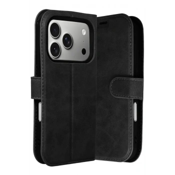 Apple iPhone 17 Pro Max Trend S Plus Kapaklı Kılıf - Siyah