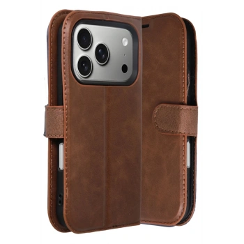 Apple iPhone 17 Pro Max Trend S Plus Kapaklı Kılıf - Taba