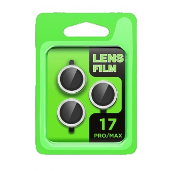 Apple iPhone 17 Pro Raze Metal Kamera Lens - Gümüş