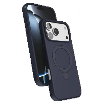 Apple iPhone 17 Pro Regal Magsafe Standlı Kapak - Lacivert