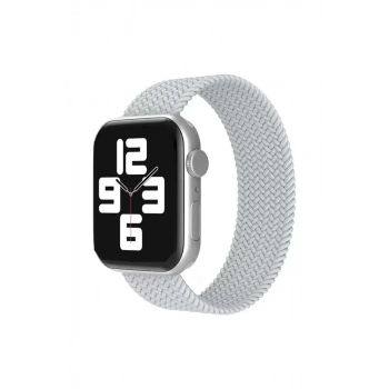Apple Watch 38mm Ayarlı Solo Silikon Kordon - Beyaz