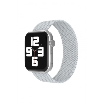 Apple Watch 38mm Ayarlı Solo Silikon Kordon - Beyaz