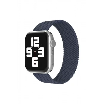 Apple Watch 38mm Ayarlı Solo Silikon Kordon - Lacivert
