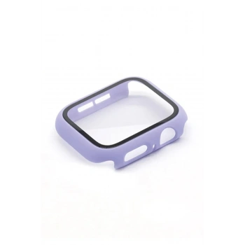 Apple Watch 38mm Camlı Kasa Ekran Koruyucu - Lila