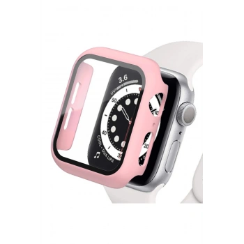 Apple Watch 38mm Camlı Kasa Ekran Koruyucu - Rose Gold