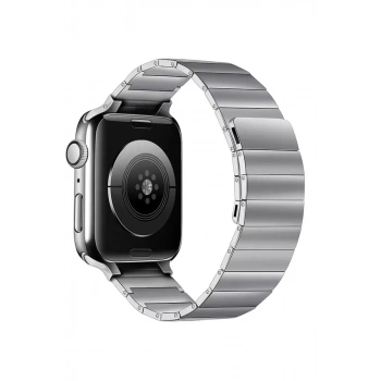Apple Watch 38mm KR404 Huks Kordon - Gümüş