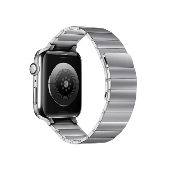 Apple Watch 38mm KR404 Huks Kordon - Gümüş