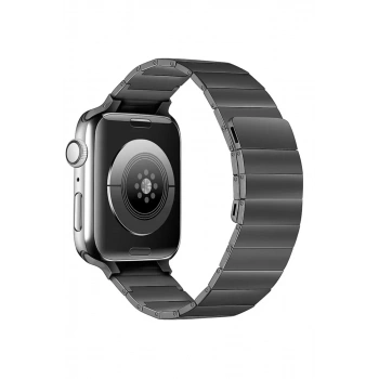 Apple Watch 38mm KR404 Huks Kordon - Siyah
