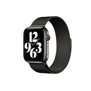Apple Watch 38mm Metal Mıknatıslı Kordon - Siyah