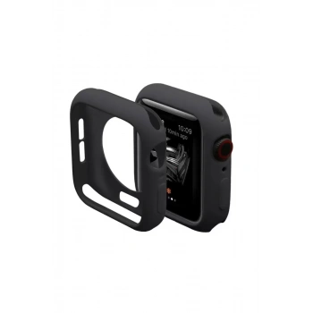 Apple Watch 38mm Silikon Alt Kasa - Siyah