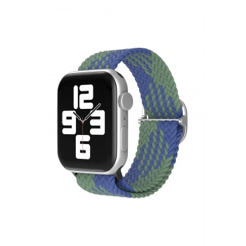 Apple Watch 38mm Star Kordon - Yeşil-Lacivert