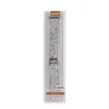 Apple Watch 38mm Starry Taşlı Kordon - Gümüş