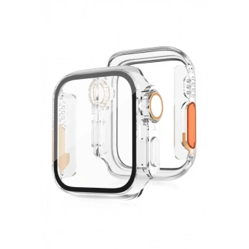 Apple Watch 40mm Watch 49mm Kasa Dönüştürücü ve Ekran Koruyucu - Şeffaf