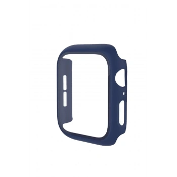 Apple Watch 42mm Camlı Kasa Ekran Koruyucu - Mavi