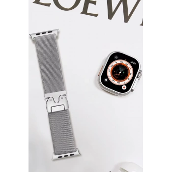 Apple Watch 42mm Forest Kumaş Kordon - Titan Gri