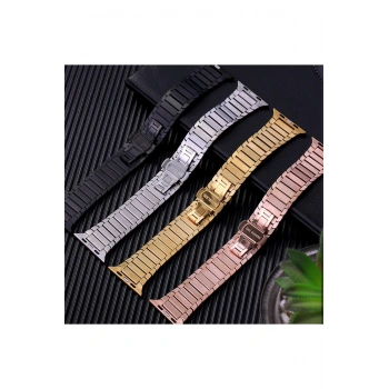 Apple Watch 42mm KR416 Huks Kordon - Siyah