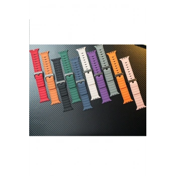 Apple Watch 42mm Magnus Mıknatıslı Silikon Kordon - Gri