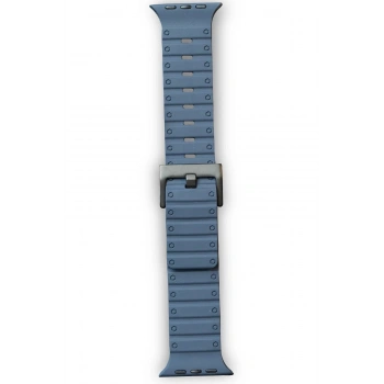 Apple Watch 42mm Magnus Mıknatıslı Silikon Kordon - Mavi