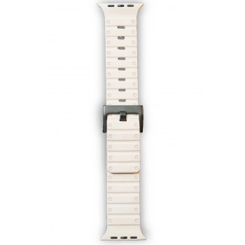 Apple Watch 42mm Magnus Mıknatıslı Silikon Kordon - Yıldız Işığı